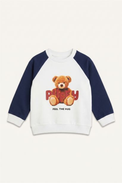 %100 Pamuk Regular Fit Ayıcıklı 2'li Takım Kız Bebek