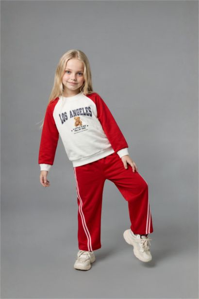 Regular Fit Ayıcıklı 2'li Takım Kız Bebek