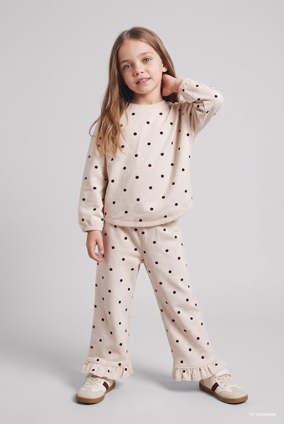 Woman 2 piece Regular Fit Crew Neck Floral Set