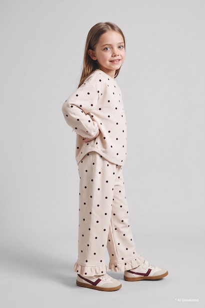 Woman 2 piece Regular Fit Crew Neck Floral Set
