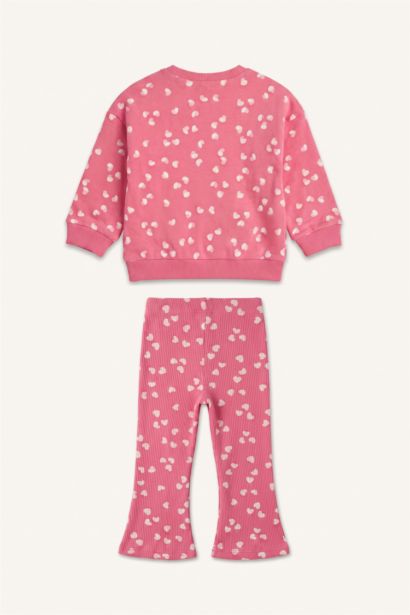 2 piece Regular Fit Crew Neck Flower Set