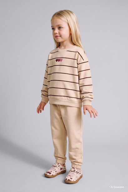 2'li Takım Baskılı Çiçekli Kız Bebek