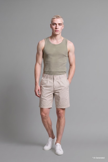 Regular Fit Embroidered Ribbed Top