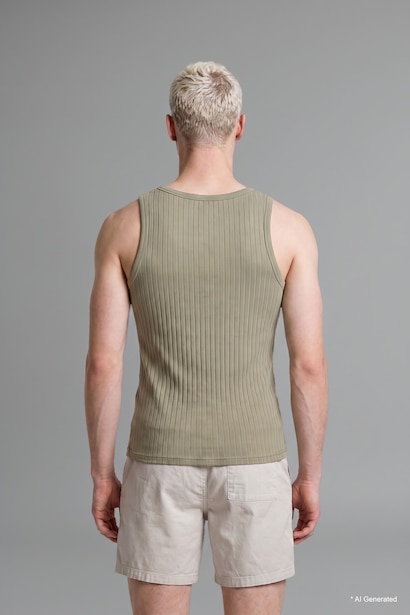Regular Fit Embroidered Ribbed Top