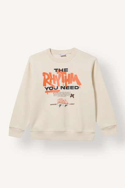 2 piece Regular Fit Crew Neck Slogan Set