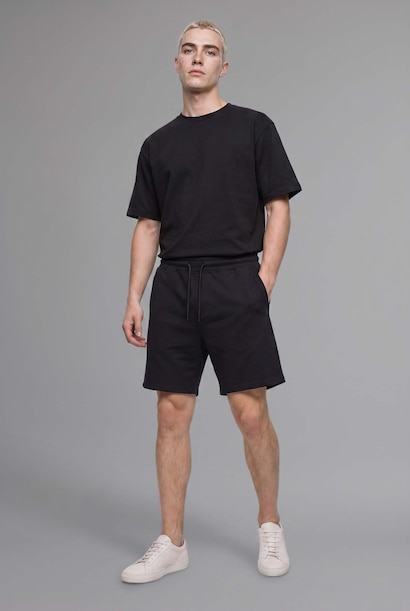 Loose Fit Düşük Omuzlu Basic Tişört