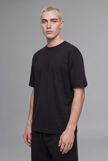 Loose Fit Düşük Omuzlu Basic Tişört