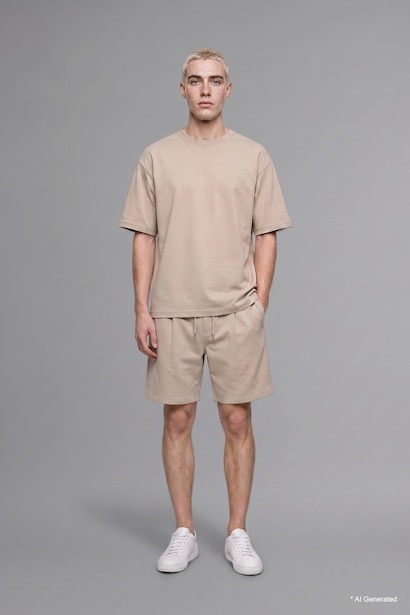 Loose Fit Basic Crew Neck Short Sleeve T-Shirt