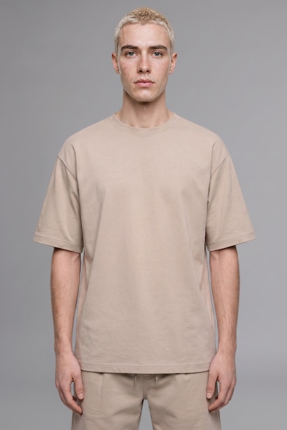 Loose Fit Off-Shoulder Crew Neck T-Shirt