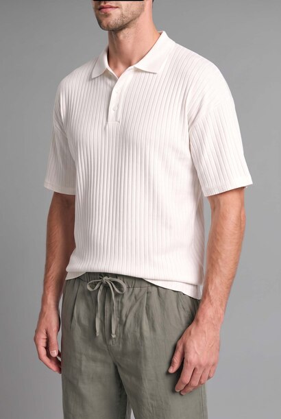 Boxy Fit Camisole Short Sleeve Polo T-Shirt