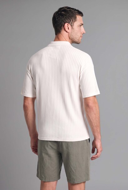Boxy Fit Camisole Short Sleeve Polo T-Shirt