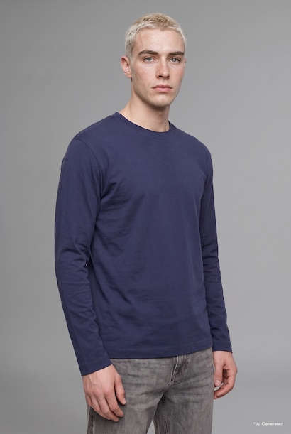 Boxy Fit Crew Neck Cotton Basic T-Shirt