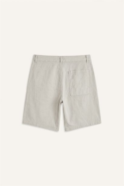 %100 Pamuk Relaxed Fit Bermuda Şort