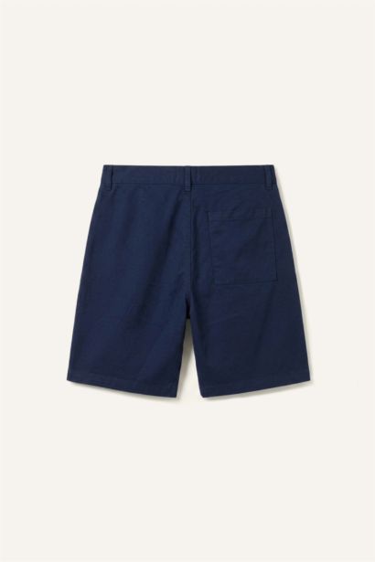 %100 Pamuk Relaxed Fit Bermuda Şort