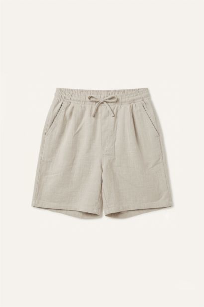 %100 Pamuk Relaxed Fit Bermuda Şort