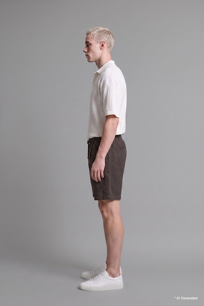 %100 Pamuk Relaxed Fit Bermuda Şort