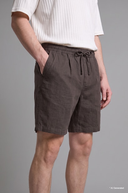 %100 Pamuk Relaxed Fit Bermuda Şort
