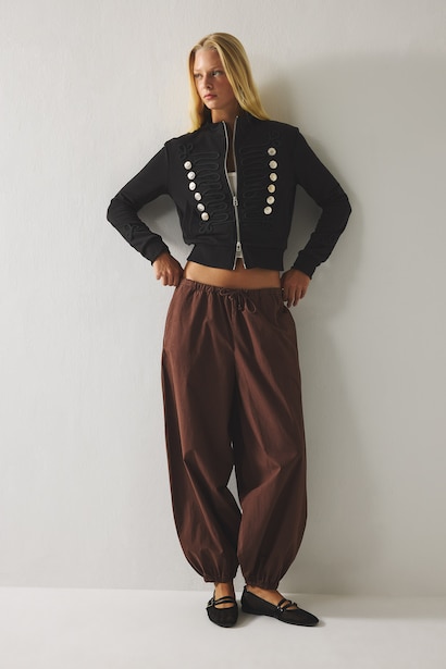 Normal Waist Balloon Fit Trousers