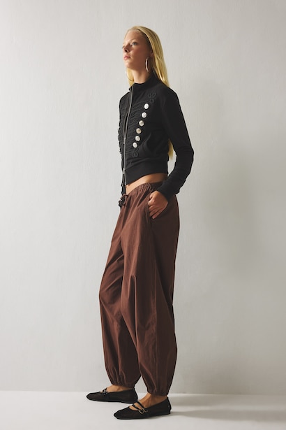 Normal Waist Balloon Fit Trousers