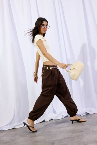 Normal Waist Balloon Fit Trousers