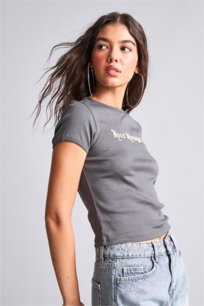 Slim Fit Ribana Short Sleeve T-Shirt