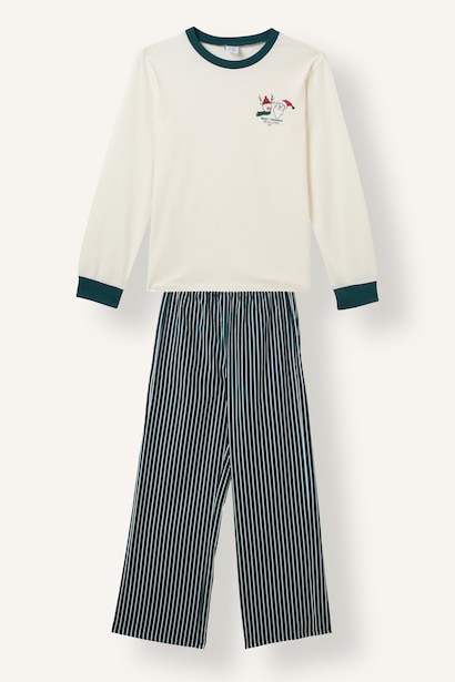 Man 2 piece Regular Fit Elastic Band Knitted Pyjamas