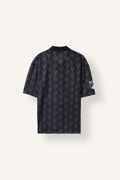MLS Desenli Boxy Fit Polo Yaka Tişört