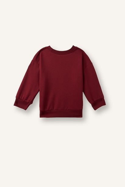 Oversize Fit Animal Print Sweatshirt