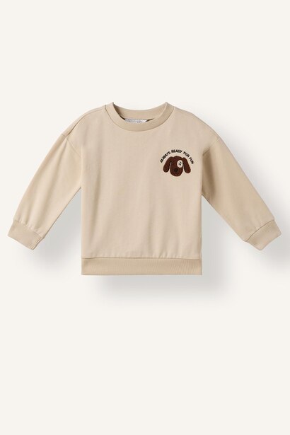 Oversize Fit Animal Print Sweatshirt
