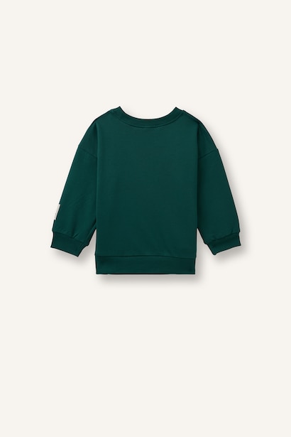 Oversize Fit Animal Print Sweatshirt