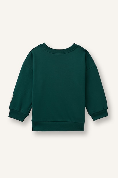 Oversize Fit Animal Print Sweatshirt