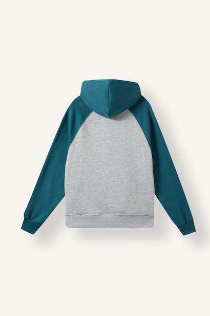Oversize Kapüşonlu Reglan Kol Basic Sweatshirt