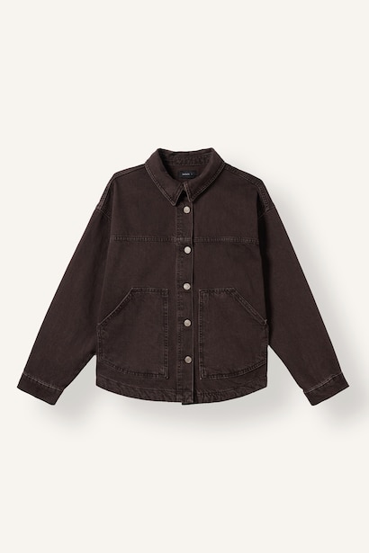 %100 Pamuk Oversize Jean Ceket