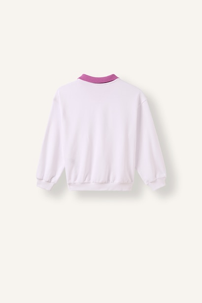 Relax Fit Baskılı Sweatshirt Kız Çocuk