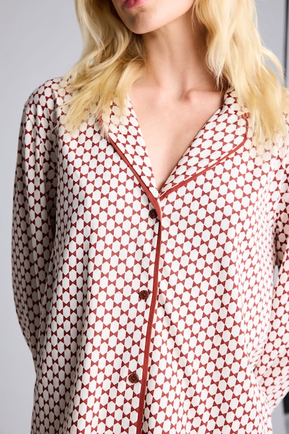 Regular Fit Biyeli Pijama Takımı