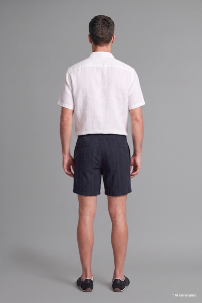 %100 Pamuk Relaxed Fit Bermuda Şort