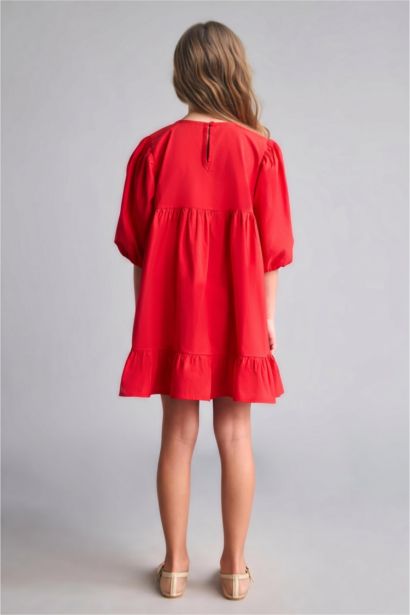 Short Sleeve Woven Dress
