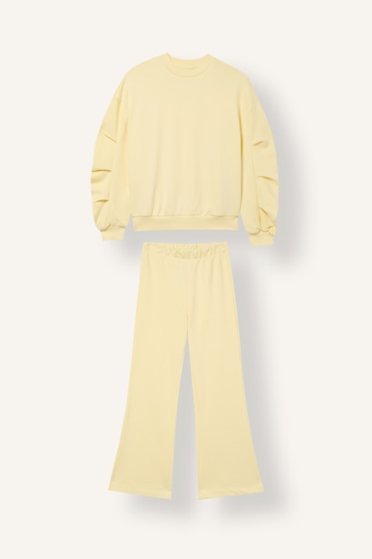 2'li Takım Sweatshirt ve Pantolon Kız Çocuk
