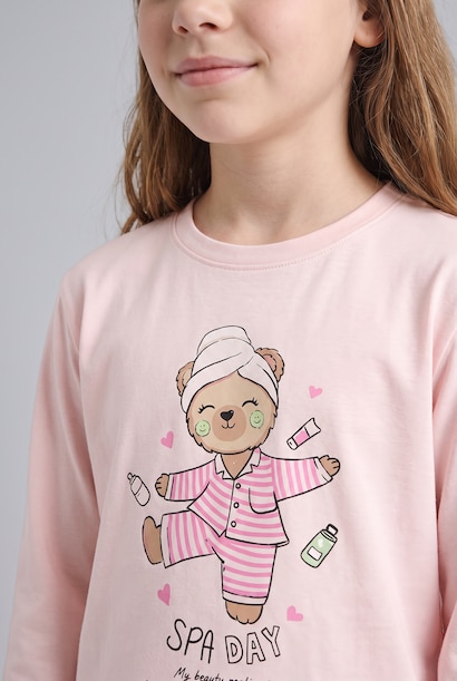 2'li Pijama Takım Baskılı Kız Çocuk