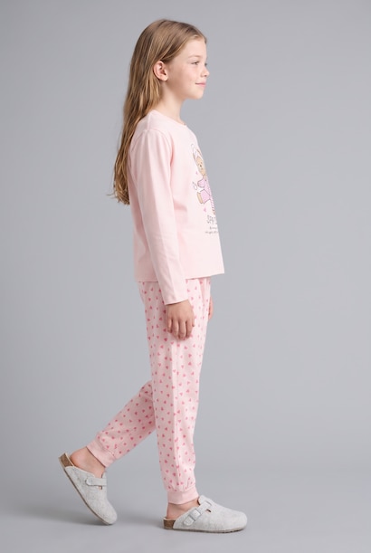 2'li Pijama Takım Baskılı Kız Çocuk