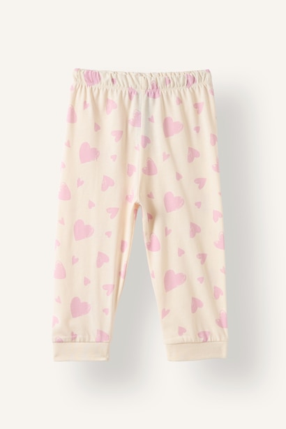 2'li Pijama Takımı Baskılı Kız Bebek