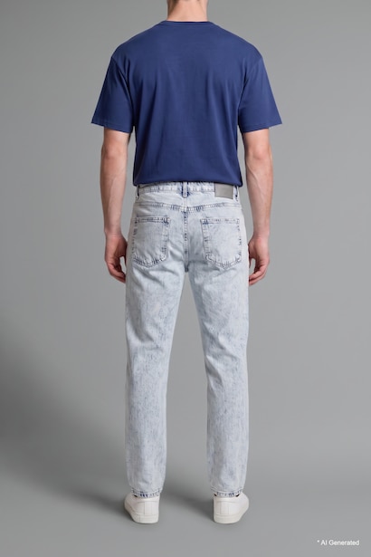 100% Cotton Straight Fit Trousers