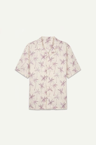 Boxy Fit Cotton Short Sleeve Shirt