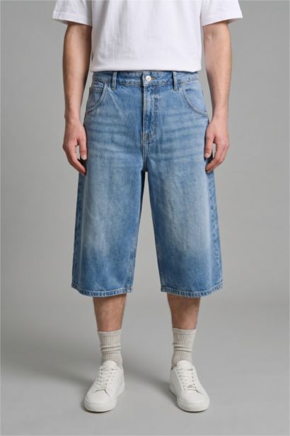 Baggy Fit Denim Shorts