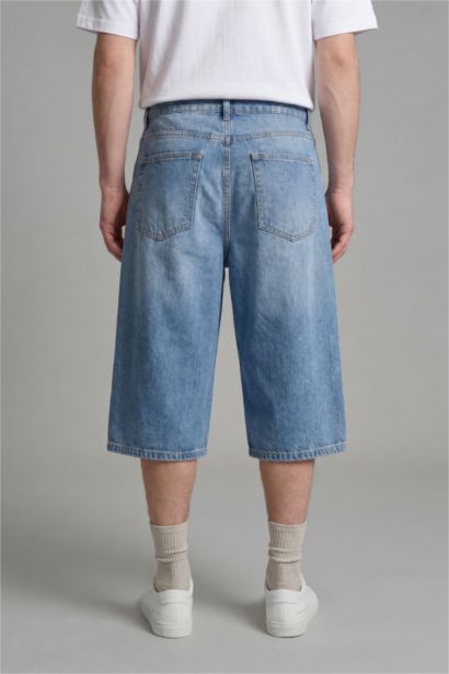 Baggy Fit Denim Shorts