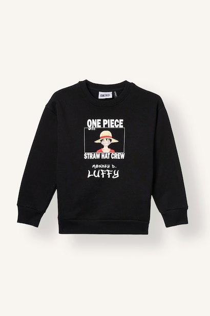 Regular Fit One Piece  Crew Neck Sweatshirt
