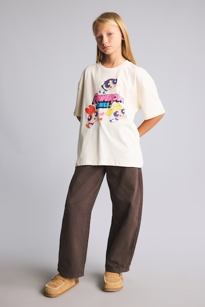 Girl PowerPuff Girls Regular Fit T-Shirt