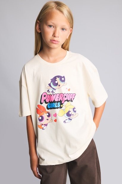 Girl PowerPuff Girls Regular Fit T-Shirt
