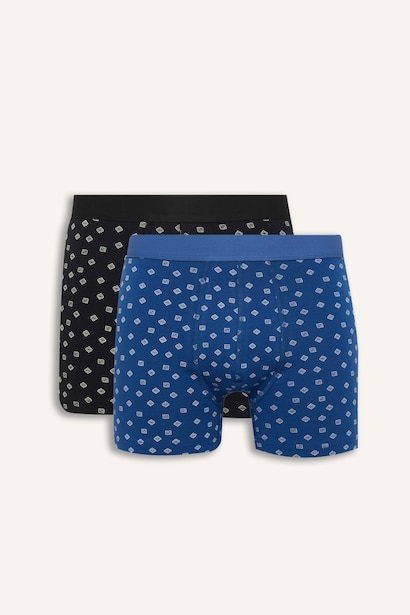 Regular Fıt Beli Lastikli 2'li Boxer