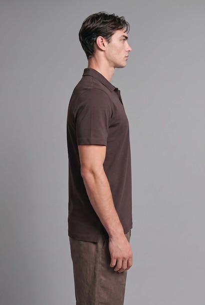 Regular Fit Açık Yaka Polo Tişört